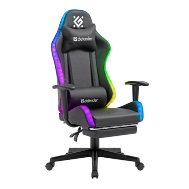 Игровое кресло Defender WATCHER Черный RGB